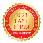 Picture of Australasian Lawyer 2023 Fast Firm award badge.